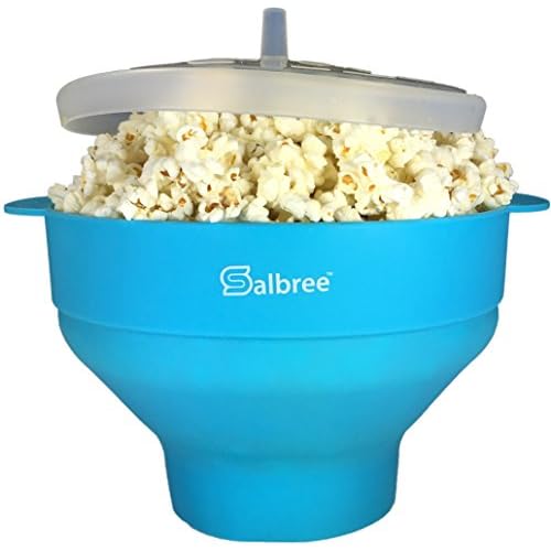 The Original Salbree Microwave Popcorn Popper Machine, Silicone Popcorn Maker, Collapsible Microwavable…