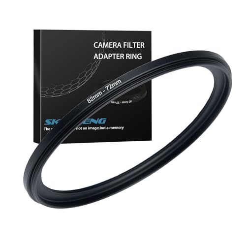 82mm to 72mm Step Down Ring Filter Adapter Metal Ring Step Down Rings Adapter Filter Compatible with All 72mm UV,CPL,ND,Lens Hood,Threaded Lens ect (82mm to 72mm)