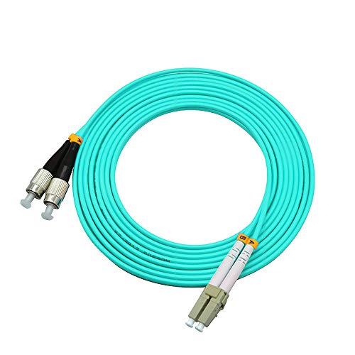 Image of 3Meters 10ft LC to FC Duplex 50 /125 10G OM3 Multi-Mode Fiber Optic Cable Jumper Optical Patch Cord LC-FC