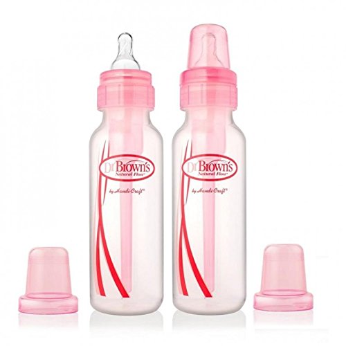 Options Baby Bottle Reduces Colic (250 ml, Pink, Pack of 2)