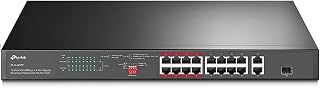 SWITCH NÃO GERENCIÁVEL C/ 16P 10/100MBPS POE+ E 2P GIGABIT TL-SL1218P SMB
