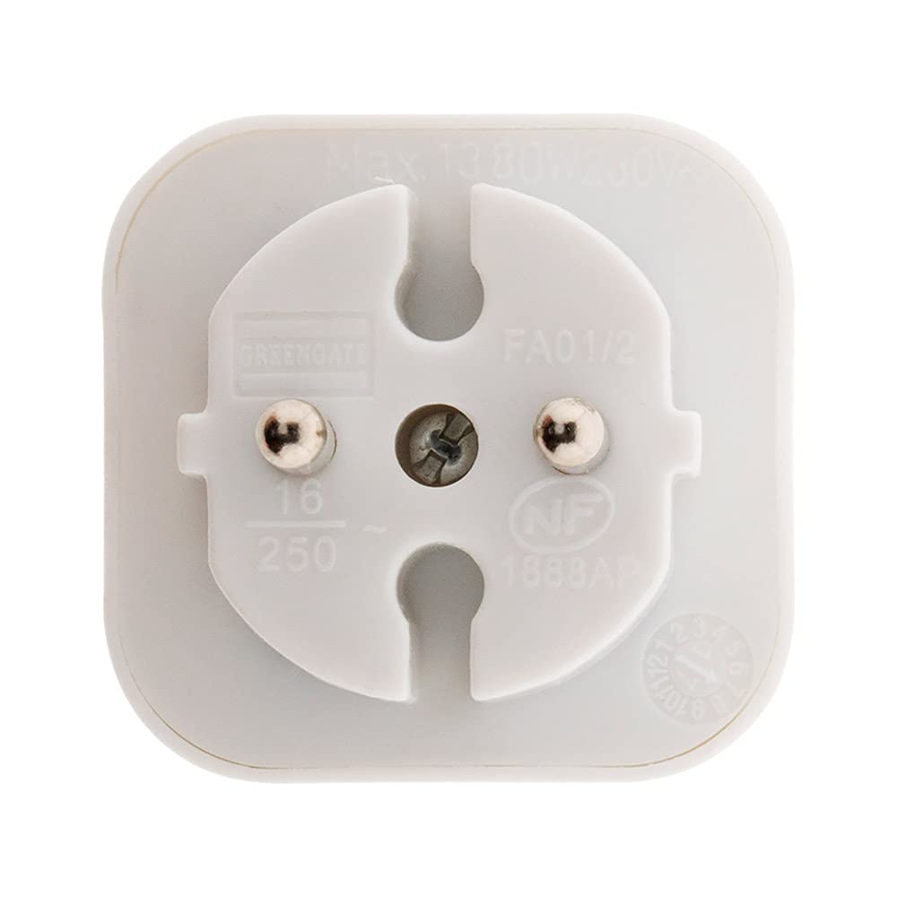 Zenitech Unterputzsteckdose 20A Weiß – Bis 4600W, Einfach Montieren, 2 Jahre Garantie