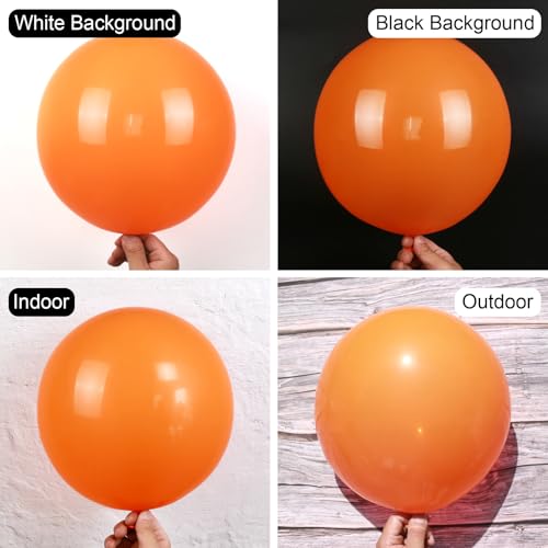 Zingnify Orange Balloons, 150 pcs Different Sizes Pack of 18 Inch 12 Inch 10 Inch 5 Inch Fall Balloon Arch Kit Garland for Thanksgiving Halloween Little Cutie Baby Shower Birthday Party Decorations by Zingnify - Used condition - Image 3