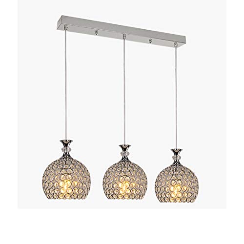 Preisvergleich Produktbild 1507 / 5000 Drei Kristallkugel Kronleuchter Abdeckung Klassische Schicke Hardware Restaurant Beleuchtung Restaurant Cafe Dekoration HäNgen Lampen Chrom / Messing,Local gold,3-head straight