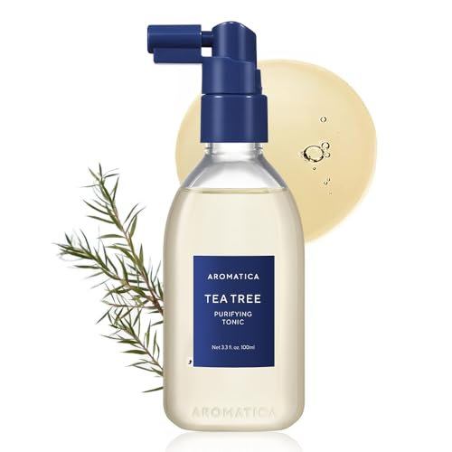 AROMATICA Tea Tree Purifying Tonic, Paraben, Silicone, Sulfate-free | Vegan | Soothing & Cooling...