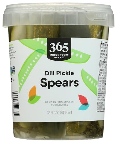 365 by Whole Foods Market Dill Pickle Spears 907g - Chilled