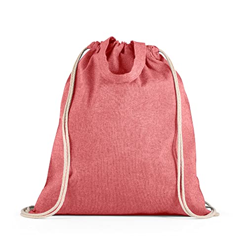 lepni.me Plain Tote Bag for Women, Red Blank, Drawstring/Tote Bag