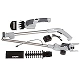 Sun Joe HJ605CC-GRY-RM 2-in-1 Cordless Telescoping Grass Trimmer, 7.2 Volt (Certified Refurbished),...