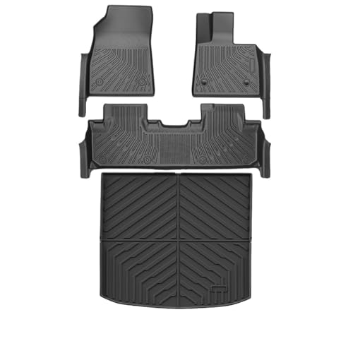Car Floor Mats Compatible for BYD Song Plus/Sealion6 2021-2025 All Weather Protection TPE Liners Black Accessories(Right Rudder)(Right Rudder 4pcs)