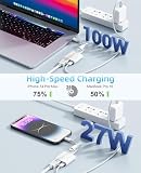 Adapter USB-C i Lightning do HDMI do iPhone iPad to TV [2026 New, MFi Certified],2 w 1 4K 60 Hz Sync Screen Apple Lightning to Digital AV Adapter do MacBook, iPhone16/15, iPad to TV/Projector