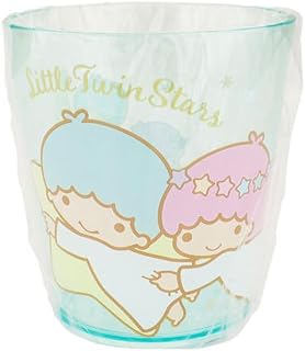 Sanrio Little Twin Stars Plastic Cups 7.8 × 8.5 × 7.8 cm 260ml Dinnerware Drinkware Saucers Kitchen (Green)