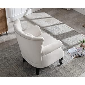 Kmaxcreamaccentchairvelvetwingbackchairwithpillownailheadchanneltuftedoversizedclubchairforlivingroombedroomguestroom Urban Country Home Decor Kmax cream accent chair velvet wingback chair with pillow nail head channel tufted oversized club chair for living room bedroom guest room urban country home decor