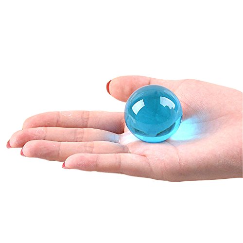 LONGWIN – Glaskugel aus K9-Kristallglas, Fotorequisite, einheitliche Farbe, 40 mm Aquamarinblau