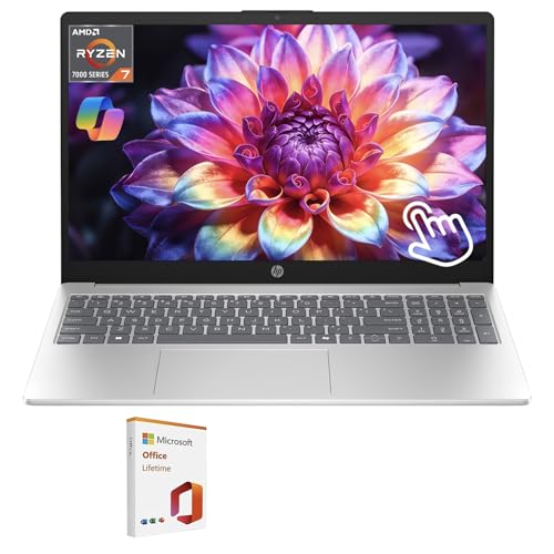 HP i5 Laptop, Intel 10-Core i5-1335U with Lifetime Microsoft Offi...