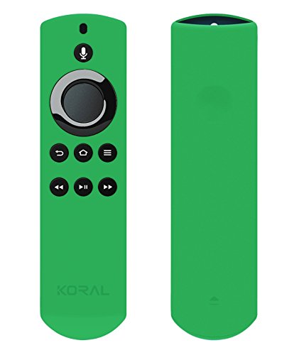 Koral Case for Alexa Voice Remote for Fire TV Stick, Fire TV Streaming Media Player, and Fire TV Cube (Glow Green)