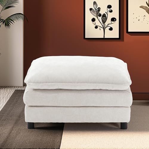 35" VIKAYAMICS Chenille Cloud Ottoman Footstool - image 1