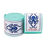 Calidad: las vendas de boxeo Deep Fear son semielásticas, suaves y cómodas, se pueden lavar con agua fría y jabón y son muy duraderas.
