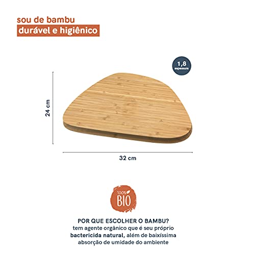 Tábua Irregular de Bambu 30CM - Oikos