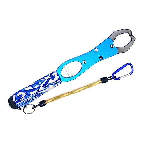 AIXXCUVQ Ferramenta de garra de pesca com cordão Suporte para peixes de água salgada Durável Alça de