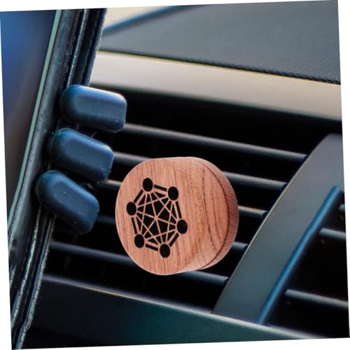Difusor aromático eléctrico Amosfun en madera para auto y hogar miniatura 5