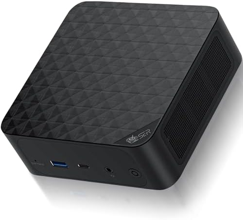 Beelink SER6 Mini PC,AMD Ryzen 9 6900HX(8C/16T,up to 4.9GHz),Mini Computer with 32GB DDR5/500GB PCle4.0 SSD,4K/Triple Display/USB4+HDMI+DP/WiFi 6/BT5.2 Mini Gaming PC Support Auto Power On