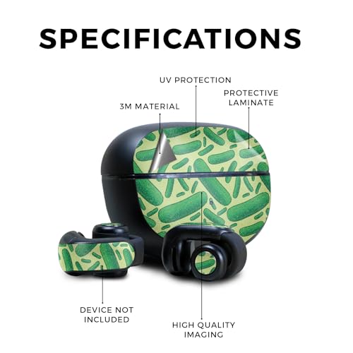Image of Glossy Glitter Skin Compatible with Bose Ultra Open Earbuds - Pickles - Premium 3M Vinyl Protective Wrap Decal Cover - Easy to Apply | Crafted in The USA by MightySkins