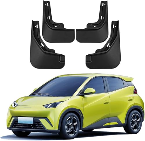 livre LiLiHeng 4X Bavettes Anti-Boue pour BYD Seagull 2023-2025 Bavettes Garde-Boue pour l'avant et l'arrière 4 pièces