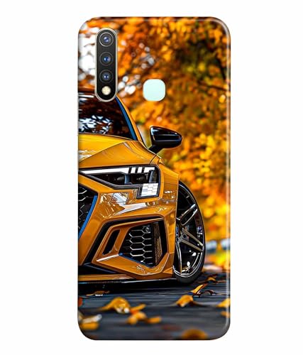 Image of Racing Car Rider Printed Hard Back Case Cover & Compatible for Vivo Y19 / Vivo U20 / Vivo U3 (Multicolor) - D1815