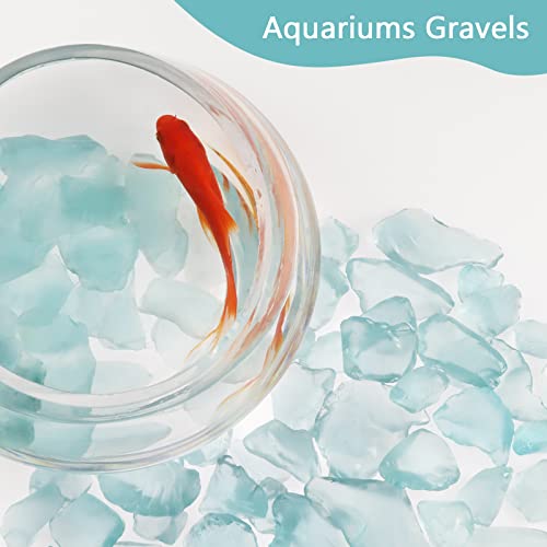 Ausluru GSN103 5Lb Frosted Sea Glass Vase Fillers Crushed Glass thumb #5
