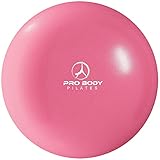 ProBody Pilates Ball Small Exercise Ball, 9 Inch Barre Ball, Mini Soft Yoga Ball, Workout Ball for Stability, Barre, Ab, Core, Physio and Physical Therapy Ball at Home Gym & Office (Pink)