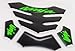 REVSOSTAR 5D Real Carbon Fiber, Motorcycle Decal Vinyl Tank Protector, Tank Pad for NJ 650 ZX636 ZX600 ZX-10R ZX14 ZX1400 ZX14R ABS 1000 ZX100 (Green)