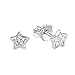 Produktbild S.Oliver Kinder Ohrstecker Teenager Mädchen Stern 925 Sterling Silber rhodiniert Zirkonia 5 mm weiß