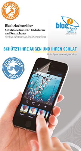 BlueCat Film de Protection d'écran en Verre trempé résistant aux Chocs pour iPhone 6 avec Filtre de lumière Bleu 30% Cover