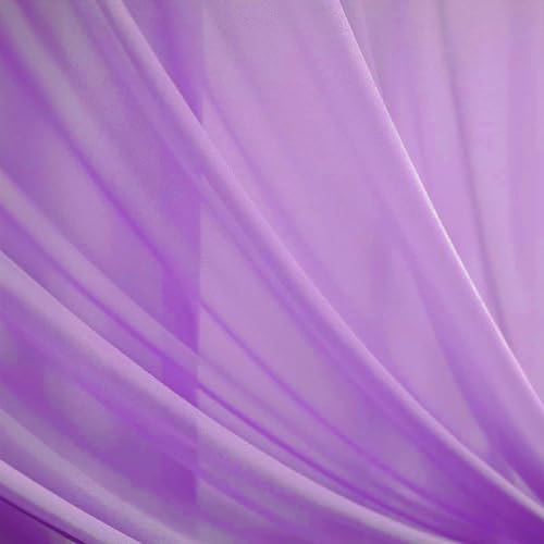 Image of Special You Canopy Tent for Decoration, Canopy for Bedroom, Unstitiched Lavender Chiffon Like Cloth for Decoration 5 mtr Long with Light, Aesthetic Room Decor, Backdrop for Decor