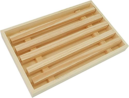 Planche à pain avec ramasse-miettes / planche à pain / planche à découper avec grille amovible pour ramasse-miettes fabriquée en bois de grande capacité, renouvelable, bois naturel (30 cm x 20 cm)