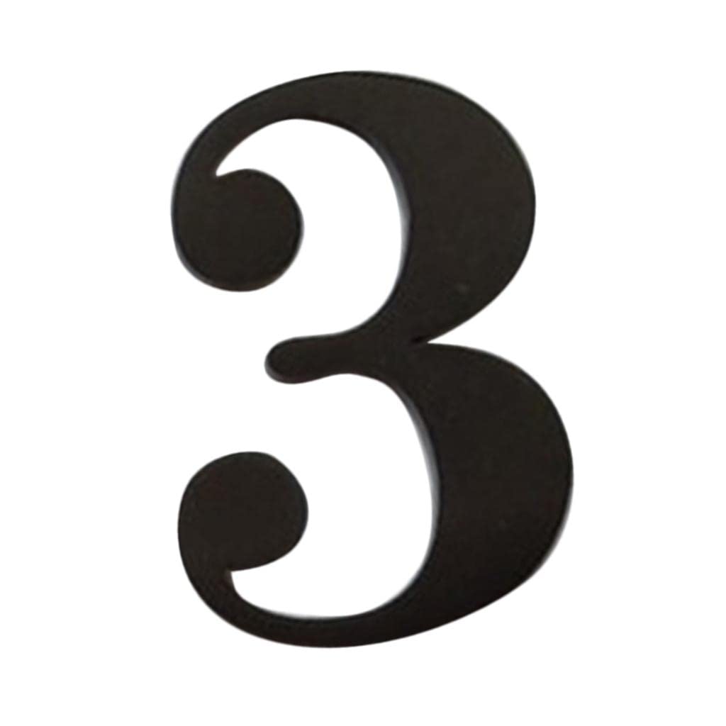 Stainless Steel SelfAdhesive Door Number Sign Sticky Digit Plate