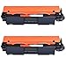 UKKU Remplacement de Cartouche de Toner Compatible pour HP CF218A à Utiliser avec HP Laserjet Pro M104A 104W 132A 132FN 132FP 132FW 132NW 132SNW Imprimantes Noir Tambour Black*2