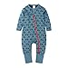 Produktbild Aiweijia Neugeborene Baby Mode Reißverschluss Lange Ärmel Drucken Muster Herbst Winter Strampelhöschen Overall