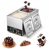 VEVOR Chocolate Melting Machine, 2 Tanks 9 Lbs Choc Commercial Melters