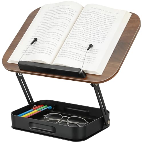 Support de livre en bois rotatif à 360 degrés haut de gamme