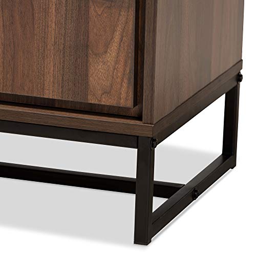Baxton Studio Neil Sideboards And Servers, One Size, Walnut Brown/Black #TOP7