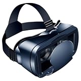 VR Headset 3D Virtual Reality Brille für 5-7 Zoll Smartphones, Anti-Blaulicht-Linsen, verstellbares Kopfband, immersiver 120°-Weitwinkel-Betrachter für VR-Apps und Spiele