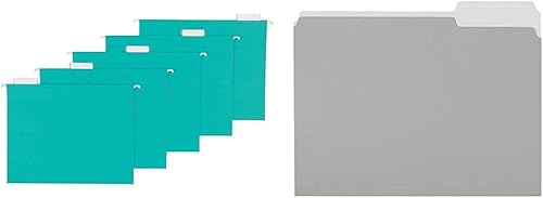 Carpetas colgantes de Tienda Basics, tamaño de letra