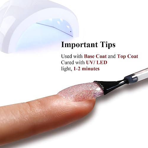 Kit de Esmaltes Gel Brillantes Ozzeal 2 Pcs miniatura 5