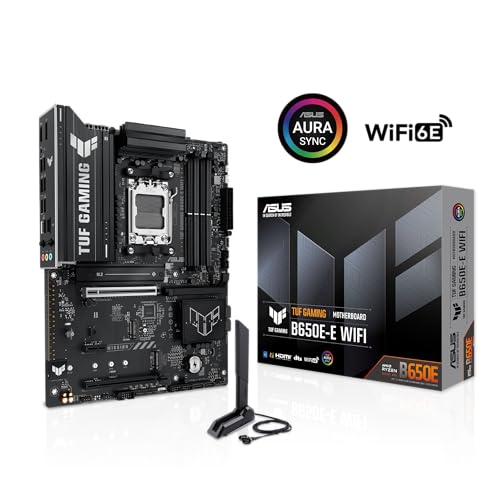 Scheda madre TUF GAMING B650E-E WIFI AMD AM5 B650 ATX, 8+2+1 80A DrMOS stage, DDR5, PCIe 5.0 Ready, 3x M.2, Wi-Fi 6E, 2.5 Gb LAN, DisplayPort, HDMI™, USB 20Gbps Type-C®, BIOS FlashBack™, Aura - Scheda madre - Immagine 2