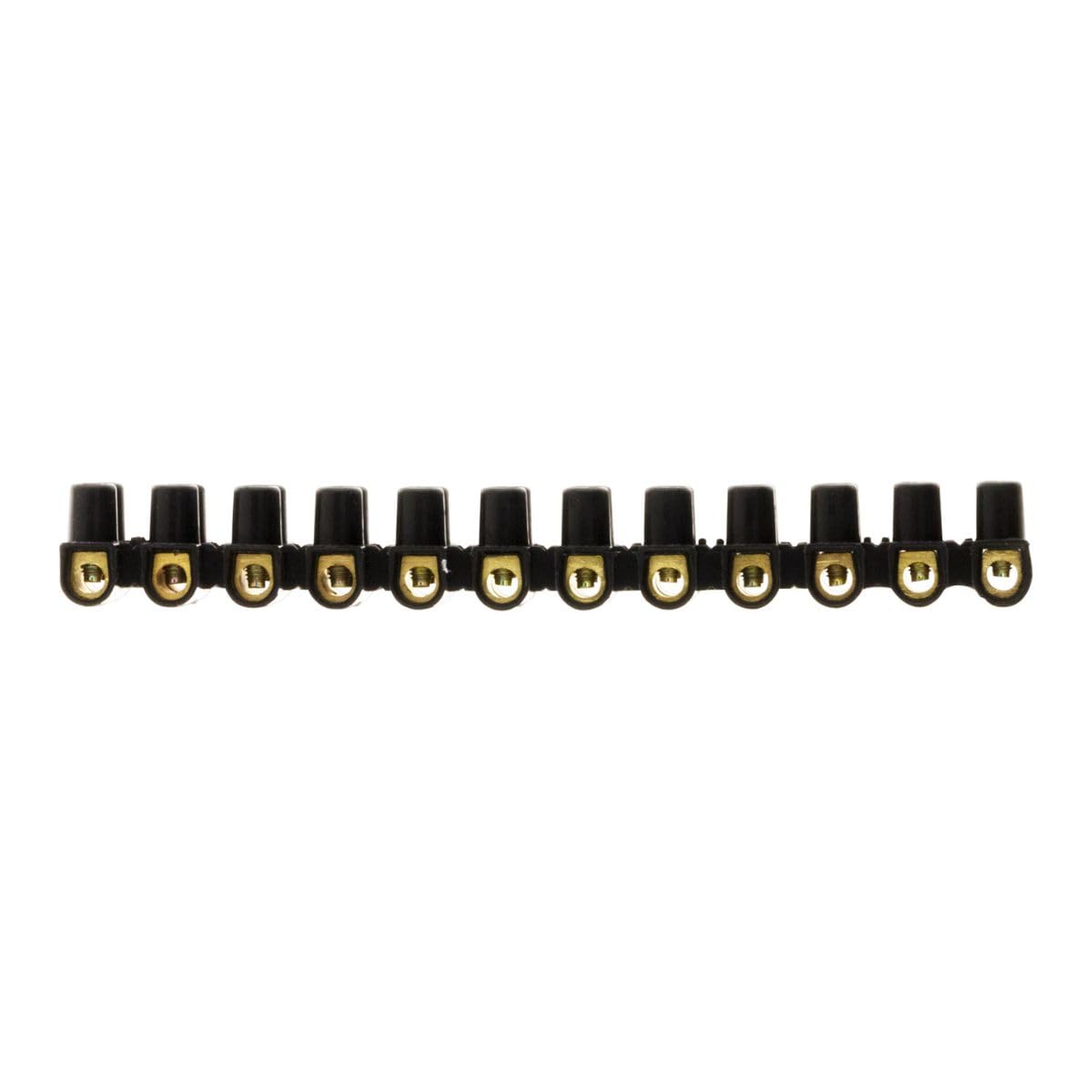 Zenitech - Barras de 12 soportes 6 mm², color negro