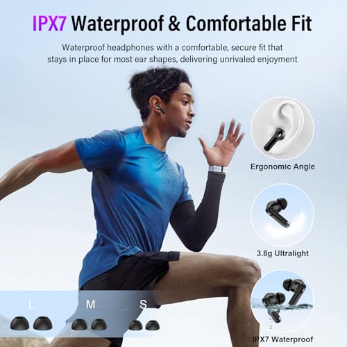 Active Noise Cancelling Ear Buds 48H Wireless Earbuds with Touch Screen - image 8