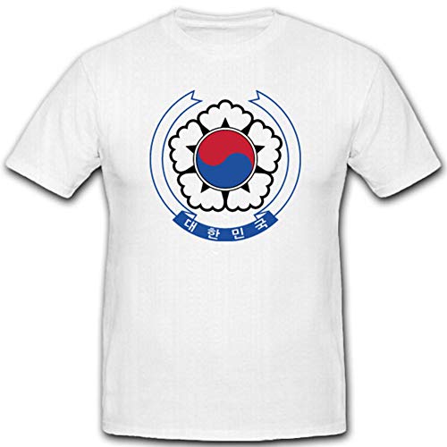T-shirt Drapeau Armée Corée du Sud Blanc Taille S style militaire