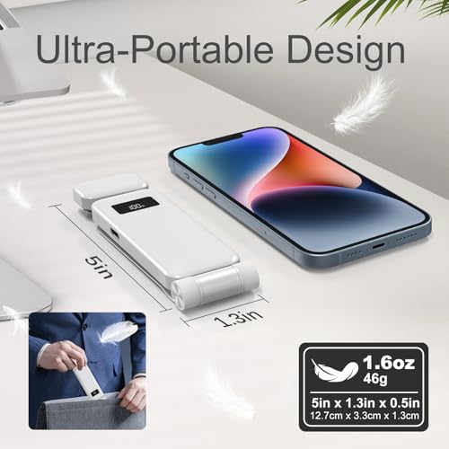 Image of KTEBO Rechargeable Book Light with Clip & Battery Indicator, 9 Luminescence Modes, USB-C Portable 1.6 oz Ultralight Lamp for Night Reading in Bed, Readers - White