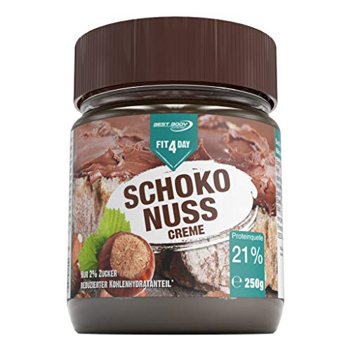 Preisvergleich Produktbild 3 x Fit4Day Fit4Day Schoko Nuss Creme, 250g Glas (3er Pack)